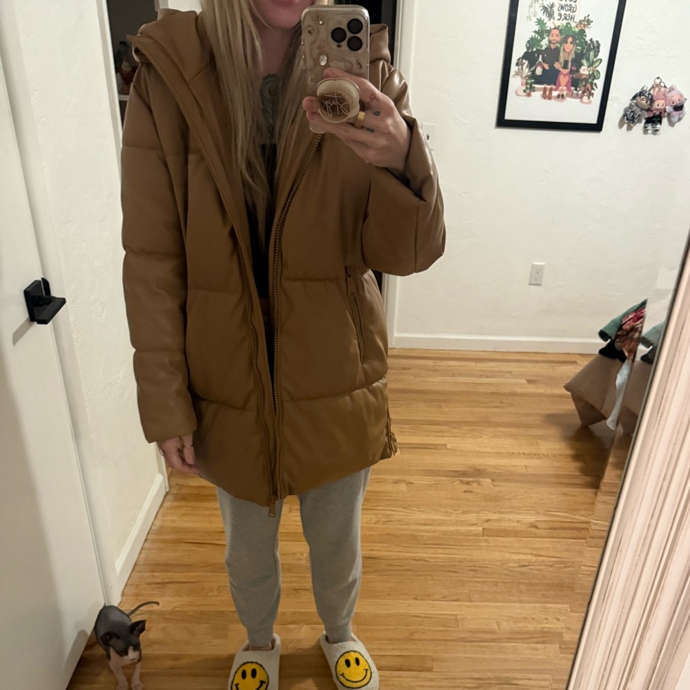 SHEIN Brown Puffer Jacket